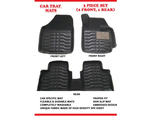 Car Tray Mats 3d/4d Latest Swift (2018-2023) Black